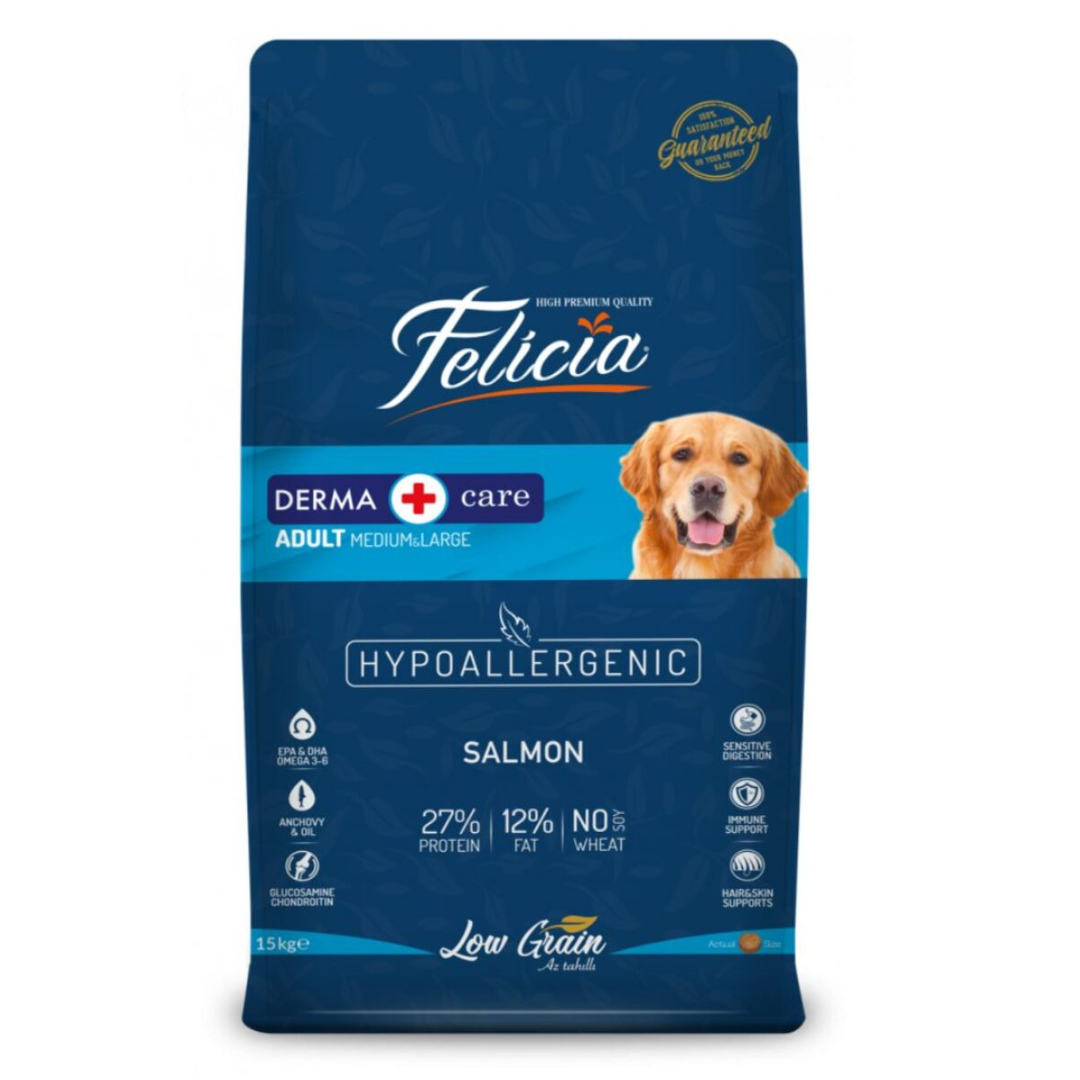 Felicia Derma Care Dog Food - Salmon - 3kg
