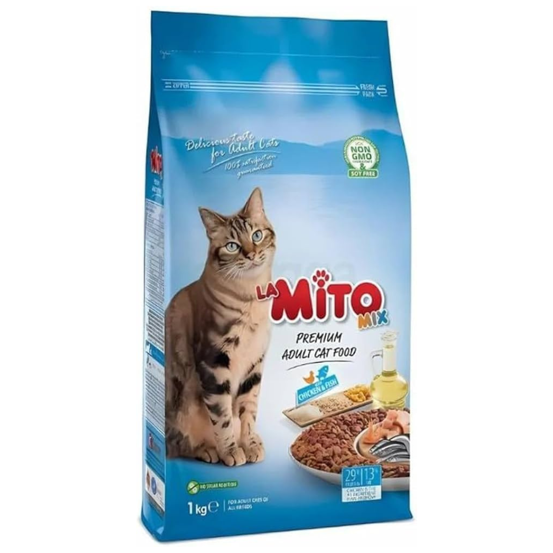 La Mito Cat Food - Chicken and Fish - Adult - 1kg