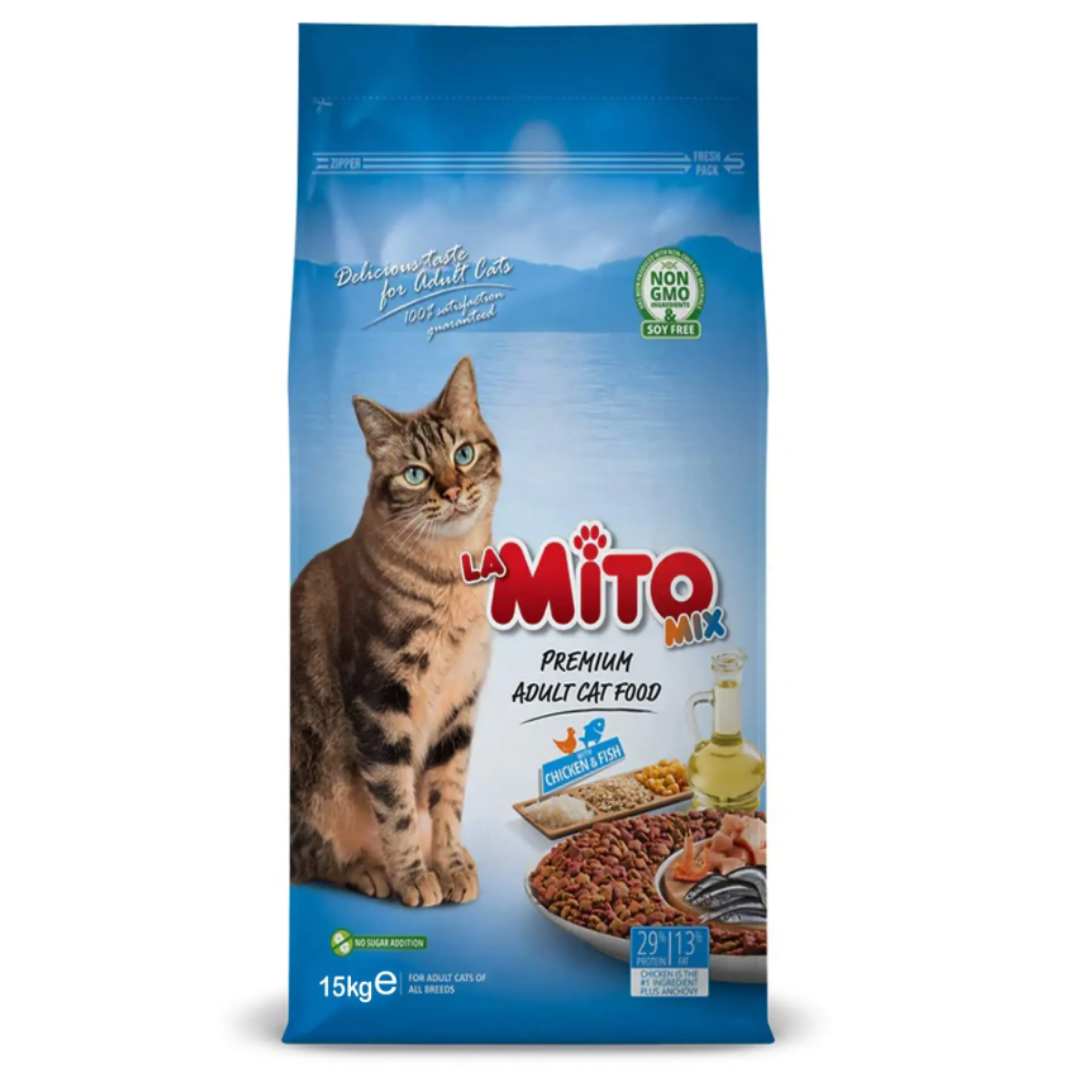 La Mito Cat Food - Chicken and Fish - Adult - 15kg